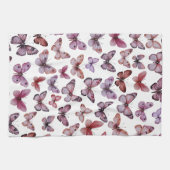 Vlinderpatroon Waterverf Elegant Mooi Cadeau Theedoek (Horizontaal)