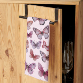 Vlinderpatroon Waterverf Elegant Mooi Cadeau Theedoek