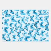 Vlinderpatroon Waterverf Elegant Mooie Cadeau Inpakpapier Vel (Voorkant)