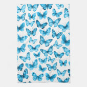 Vlinderpatroon Waterverf Elegant Mooie Cadeau Theedoek (Verticaal)