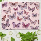 Vlinderpatroon Waterverf Elegant Mooie Cadeau Theedoek (Gevouwen)