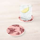 vlinderpatroon zandsteen onderzetter (Zijkant)