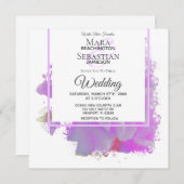 *~* Vlinderpioen schilderij Floral AR3 bruiloft Kaart (Voorkant / Achterkant)