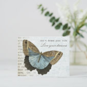  vlinderpositieve inspirerend offerte briefkaart (Staand voorkant)