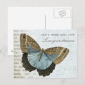  vlinderpositieve inspirerend offerte briefkaart (Voorkant / Achterkant)