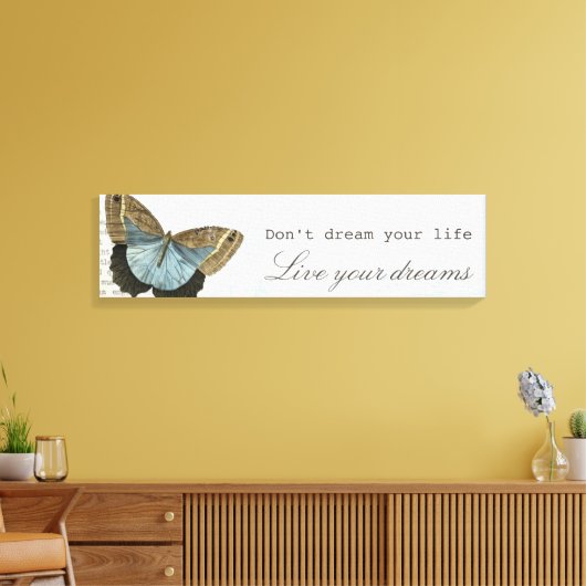  vlinderpositieve inspirerend offerte canvas afdruk (Insitu (Woonkamer))