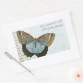 vlinderpositieve inspirerend offerte rechthoekige sticker (Envelop)