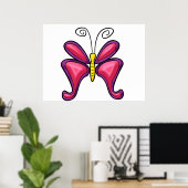 Vlinderposter Poster (Thuiskantoor)