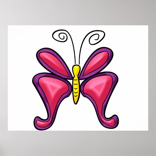 Vlinderposter Poster (Voorkant)