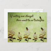 Vlinderprijsopgave wijzigen briefkaart (Voorkant / Achterkant)