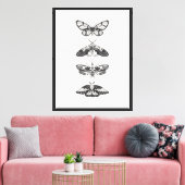 Vlinderprint  canvas afdruk (Insitu (Woonkamer))
