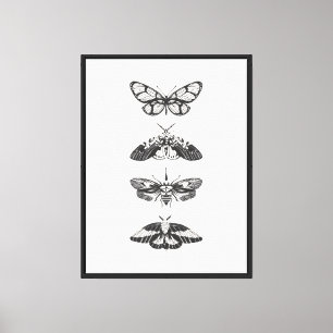 Vlinderprint canvas afdruk