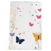  vlinderprint geschenktas medium cadeauzakje (Achterkant)