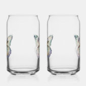 vlinderprint set blikvorm glas (Links)