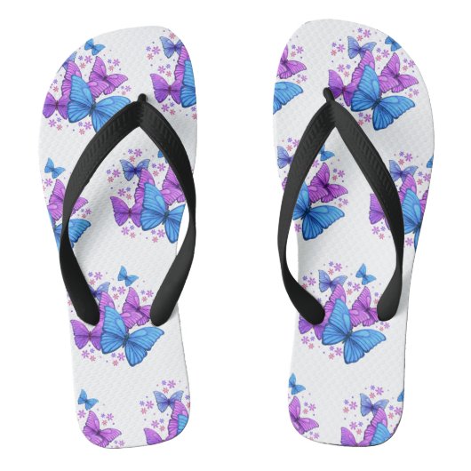 Vlinderprint teenslippers (Voetbed)