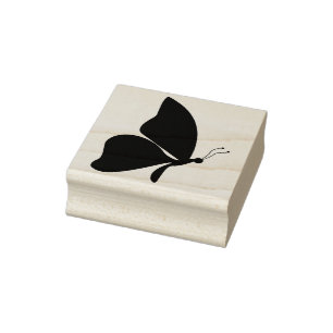 vlinderprofiel silhouette kunststempel rubberstempel