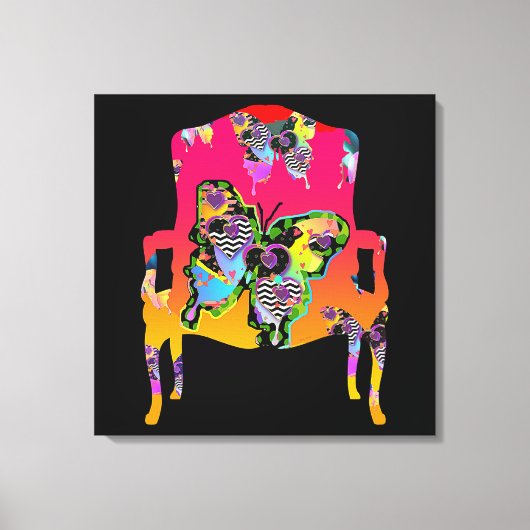 Vlinderrenstoel Canvasprint Canvas Afdruk (Voorkant)