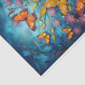 Vlinderrif, kolkende watervleugels tissuepapier (Detail)