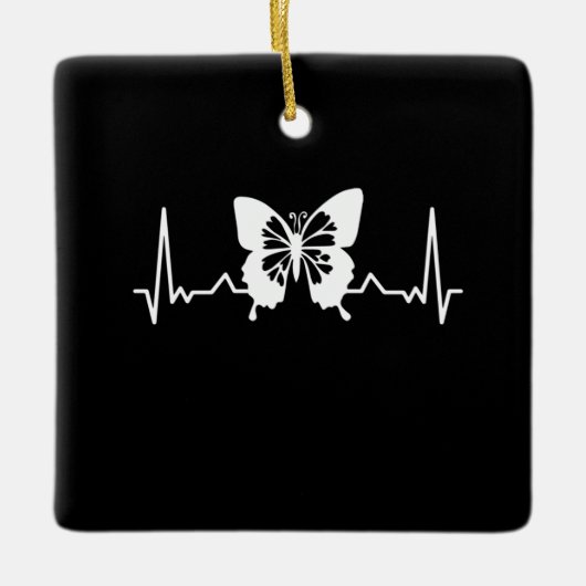 Vlinderritme Keramisch Ornament (Voorkant)
