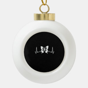 Vlinderritme Keramische Bal Ornament