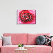 Vlinderroos Schilderij van Alfred Fox Canvas Afdruk (Insitu (Woonkamer))