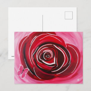 Vlinderroos Schilderij van Alfred Fox Collectie Briefkaart