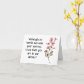 Vlinderrouw Kaart (Gele Bloem)