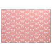 vlinderroze koraalroze stof (Fat Quarter)