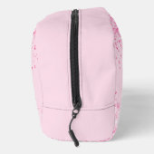 Vlinderroze paarse bloemen toilettasje (Rechts)