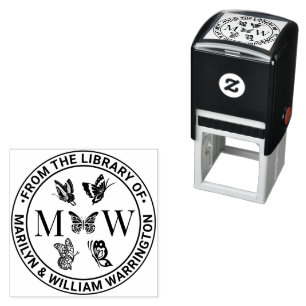 Vlinders #4 Koppel Huwelijk Bibliotheek Boeknaam Zelfinktende Stempel