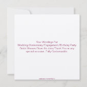 Vlinders Aangenaam Gezelschap Uitnodiging (Achterkant)