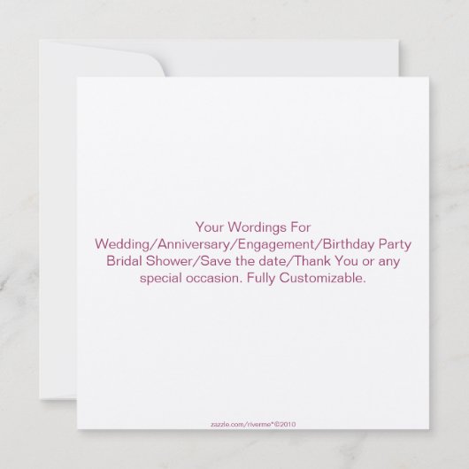 Vlinders Aangenaam Gezelschap Uitnodiging (Achterkant)