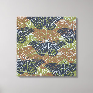 Vlinders Abstract Canvas Afdruk