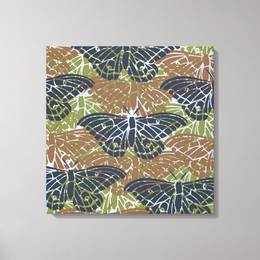 Vlinders Abstract Canvas Afdruk (Voorkant)