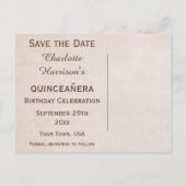 Vlinders & amandelbloesem Sla de datum op Aankondigingskaart (Achterkant)