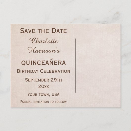 Vlinders &  amandelbloesem Sla de datum op Aankondigingskaart (Achterkant)