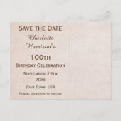 Vlinders &  amandelbloesem Sla de datum op Aankondigingskaart (Achterkant)