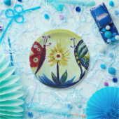 Vlinders Art Custom Paper Borden 7 in Papieren Bordje (Feest)