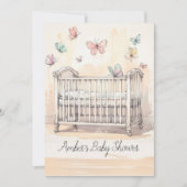 Vlinders Baby Shower Digitale Download Uitnodiging (Voorkant)