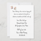 Vlinders Baby Shower Digitale Download Uitnodiging (Achterkant)