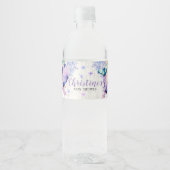 Vlinders Baby shower Waterflesetiket Waterfles Etiket (Voorkant)