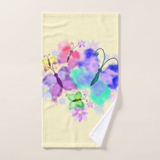 Vlinders Badhanddoeken Schilderen Bad Handdoek (Handdoek)