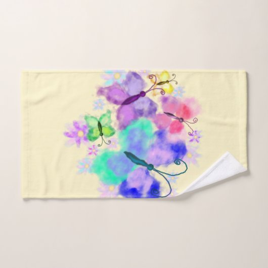 Vlinders Badhanddoeken Schilderen Bad Handdoek (Handdoek)