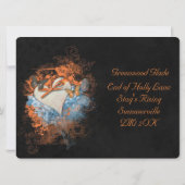 Vlinders bij Samhain Receptie Uitnodiging (Achterkant)