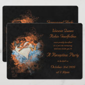 Vlinders bij Samhain Receptie Uitnodiging (Voorkant / Achterkant)