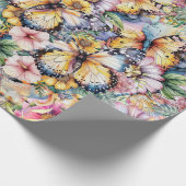 Vlinders, bijen, libellen, lieveheersbeestjes cadeaupapier (Hoek)