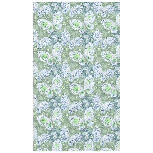 Vlinders Blauw & Groen Tafelkleed (Voorkant)