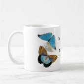 Vlinders - Blauw Koffiemok (Links)