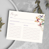 Vlinders bloem bruidsfeest recept kaart