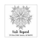 Vlinders & Bloem, Naam & Adres, DIY, Vs 2 Rubberstempel (Afrduk)